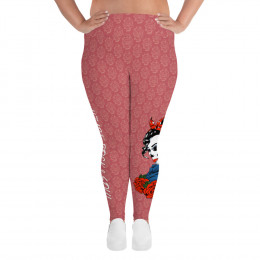 Heart Rock & Roll Rose Plus Size Leggings 